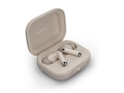 Auriculares Bluetooth True Wireless MOTOROLA Moto Buds+ (In Ear - Micrófono - Noise Cancelling - Beige)