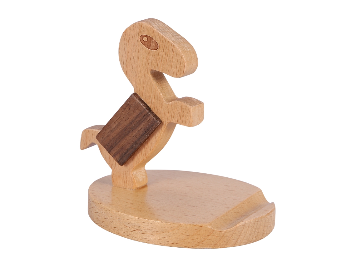 Soporte de madera para teléfono EOOCOO (antideslizante, ligero)