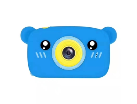 Cámara Fotográfica Infantil SLOWMOOSE Hobbylane Digital Cute Cartoon Bear 2 Pulgadas Ips 1300 W HD (Azul - 8 GB)