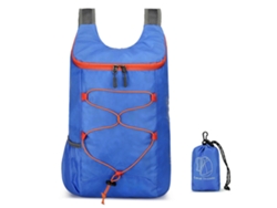 Mochila plegable y ligera para viajes y actividades al aire libre, ideal para hombres y mujeres. Amplia capacidad. Color: Azul marino.