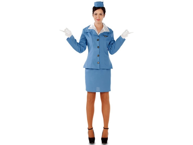 Disfraz de Mujer DISFRAZZES Azafata De Vuelo (Talla: M/L)