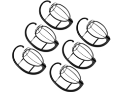 6 Pièces Soporte Peluca Mujer Suspendu Trepied Pelucas Avec Range Bonnys Compacto Pour Salon Et