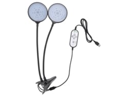 Lámpara Led De Doble Cabezal 30 W Para Cultivo Plantas, Con Clip Y 5 Niveles Brillo, Ideal Plantas I