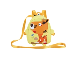 Mochila Infantil Antipérdida Con Arnés De Seguridad, Diseño De Dibujos Animados, Amarilla.