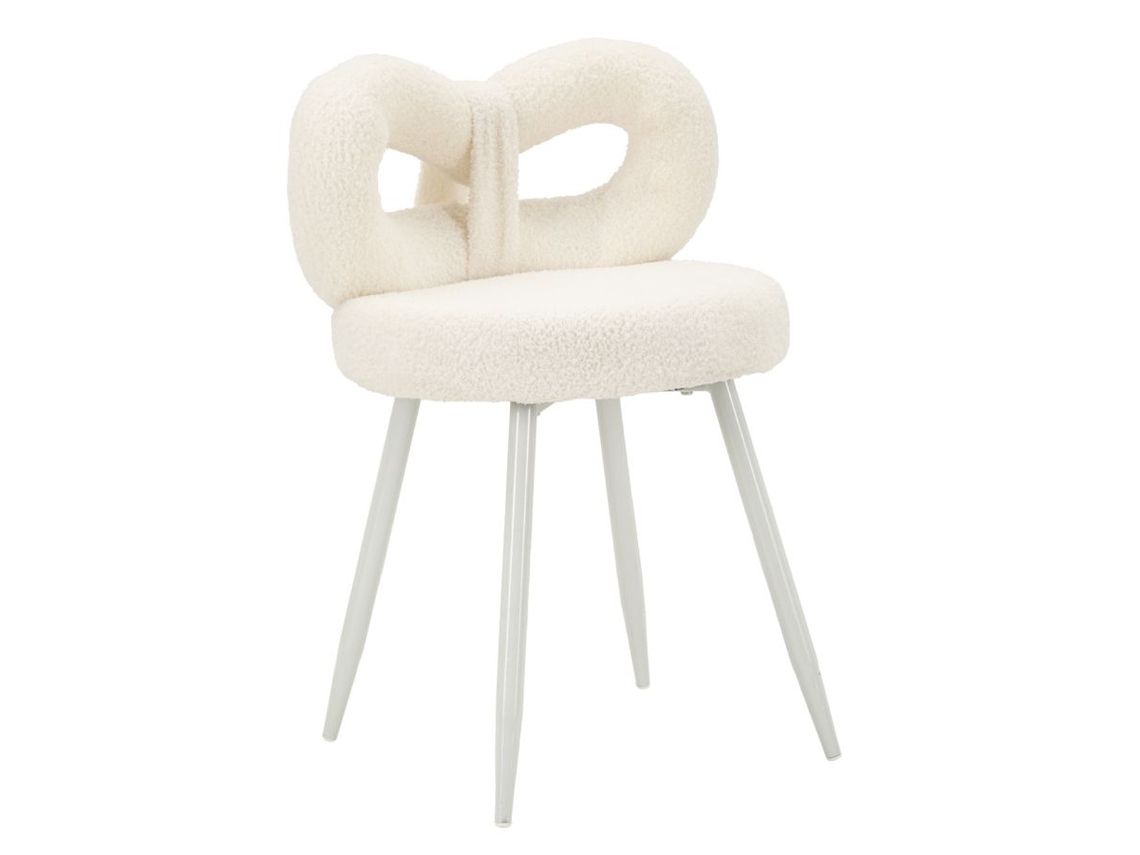 Silla Bow, MDF, Blanco, 40x40x67 cm, Epikasa