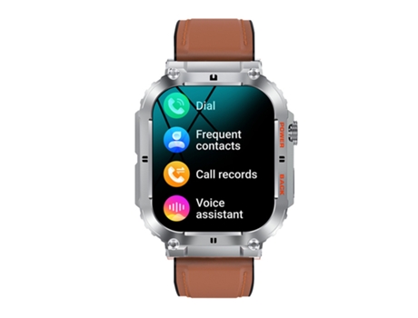 Smartwatch, reloj militar resistente al agua 100M, tiempo de espera de 70 días, plateado CHRONUS