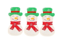 Decoración navideña para cubiertos, bolsa para cubiertos con muñeco de nieve, reno y Papá Noel Nostalgia88