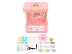 Máquina De Garras Eléctrica Con 10 Muñecas Para Niños - Regalo Ideal - Máquina De Garras Rosa