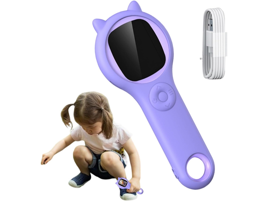 Microscopio infantil con pantalla de 5 cm y aumento de 500x, minimicroscopio | Lupa educativa ergonómica Gokoco