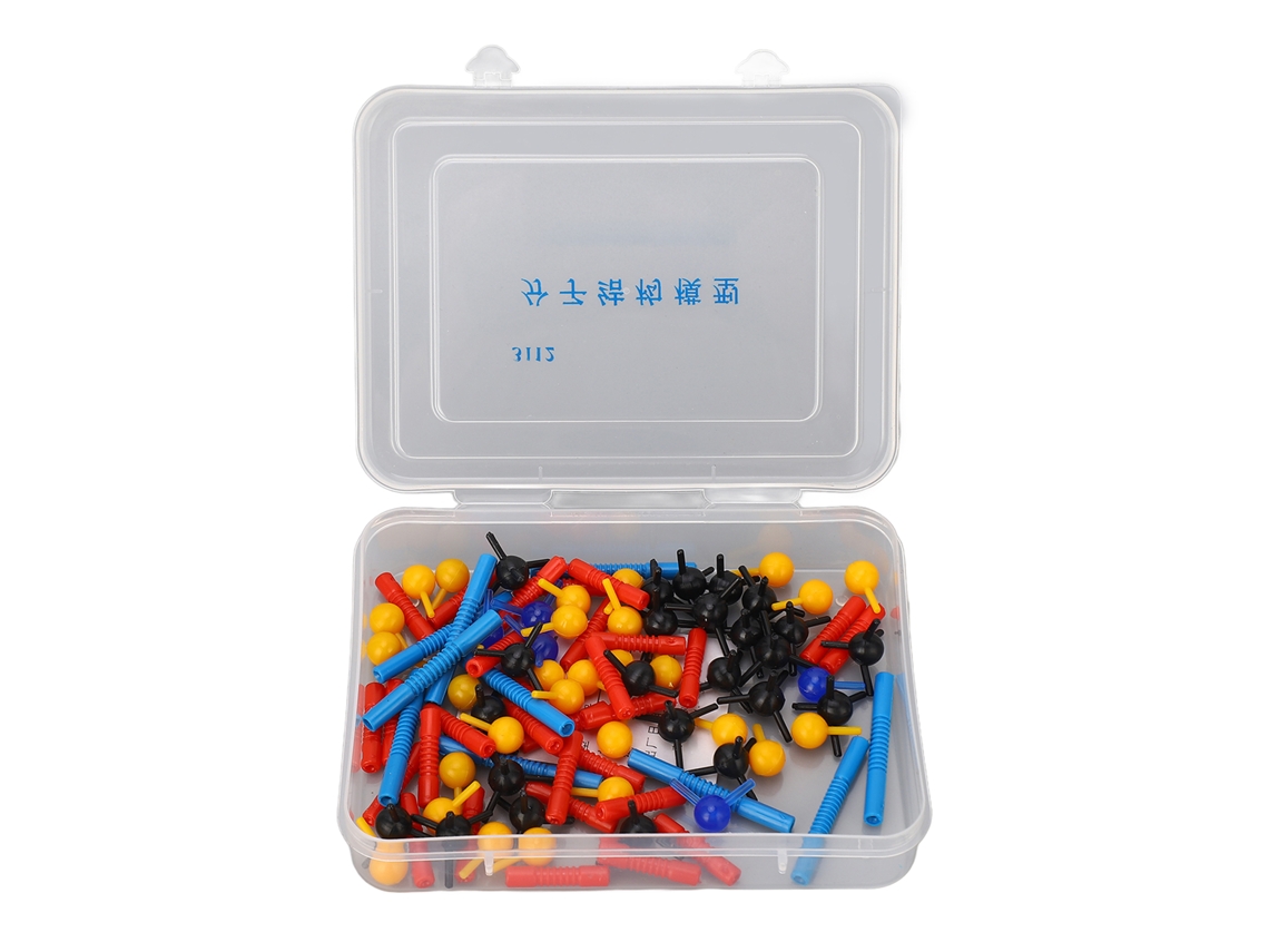 Modelo De Estructura Molecular De Productos Químicos Orgánicos Con Estuche De Almacenamiento Para Laboratorio Escolar.
