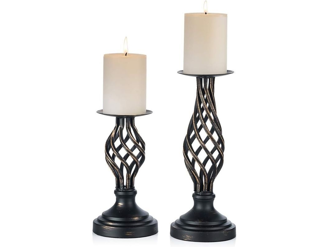 Portavelas Gótico, Decoración De Mesa Para Fiestas Y Bodas, 2 Piezas Xdl