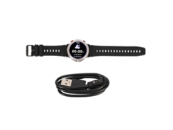 Reloj inteligente para actividades al aire libre con llamadas Bluetooth para hombres, reloj de pulsera electrónico de fitness con batería, color negro Ly Ebike