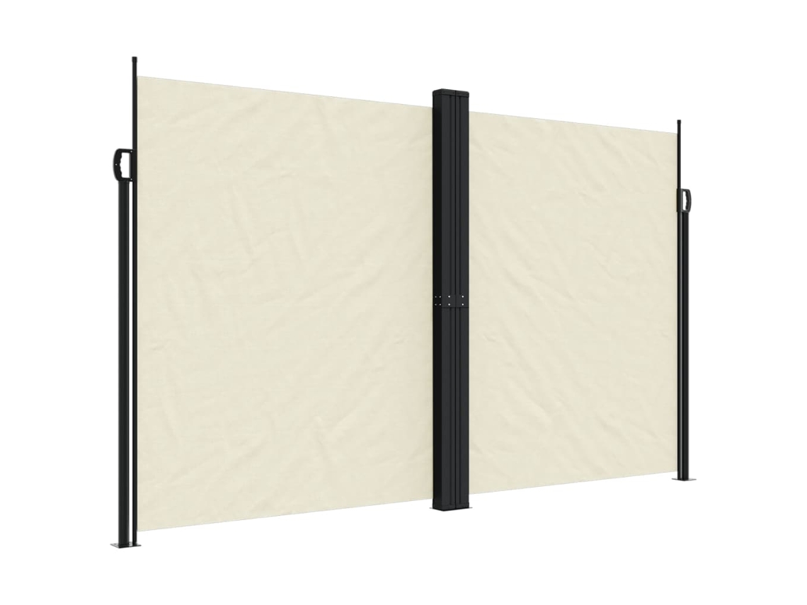 Toldo lateral retráctil crema VIDAXL (200 x 1000 cm)