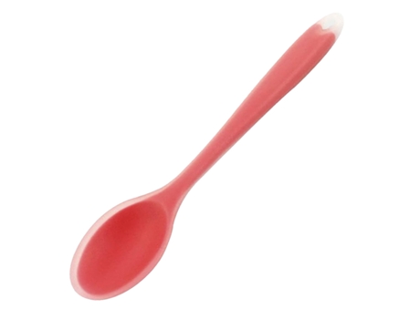 Paquete De Cuchara De Silicona Roja, Cuchara Cepillada, Cuchara De Postre, Vajilla De Coral Para Restaurante De Cocina ZMDECQNA
