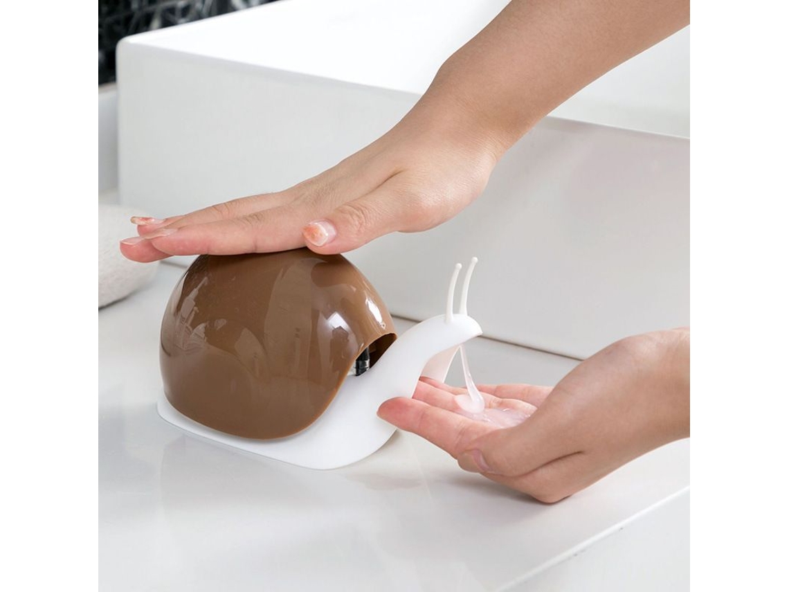 2026-dispensador De Jabón Líquido De Caracol Linjou, Para Baño Y Cocina, Color Marrón, 120ml, Diseño Cute