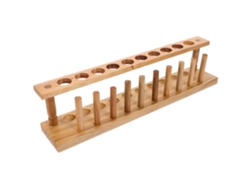 Suporte Tubular De Madeira Com 10 Furos, Ø 22 Mm