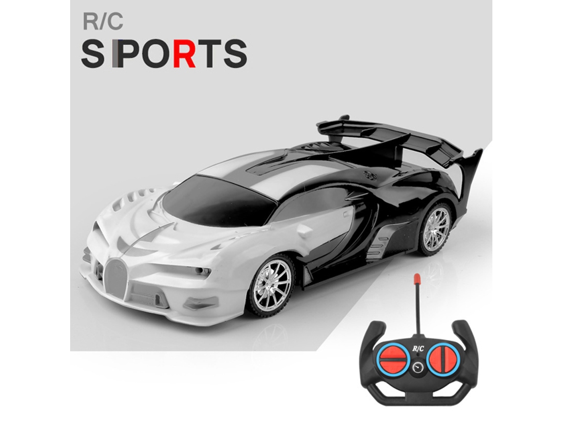 Coche RC 1/18 con luz LED, control remoto de 2,4 G, vehículo deportivo de alta velocidad para niños y niñas, Aeuzwr