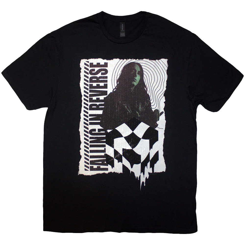 Falling In Reverse 21 Chequered T-shirt Unisex Rockinstone Size:xxxl