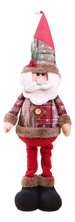 Nuevos muñecos de nieve y renos de peluche para hacer de Papá Noel un juguete.