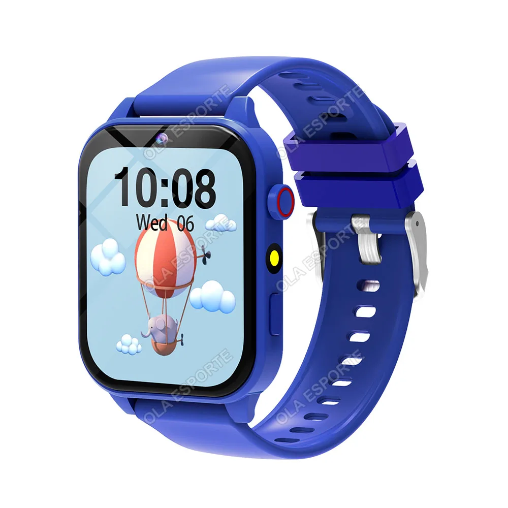Reloj Inteligente Infantil (azul) Con Pantalla Táctil Hd, Cámara, Monitor De Sueño, Despertador Y Calculadora.