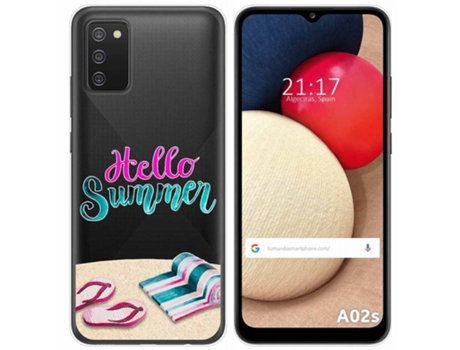Carcasa Samsung Galaxy A02s TUMUNDOSMARTPHONE Dibujos Transparente Multicolor