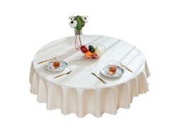 Manteles de vinilo impermeables, manteles redondos resistentes, manteles lavables, gancho flor arroz blanco, 160cm