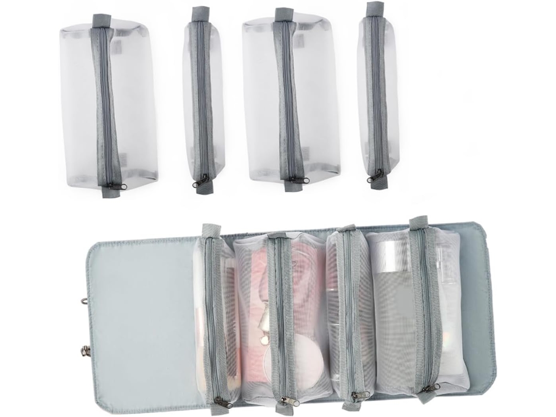 Neceser Plegable Oxford, Neceser Portátil Y Organizador De Maquillaje.