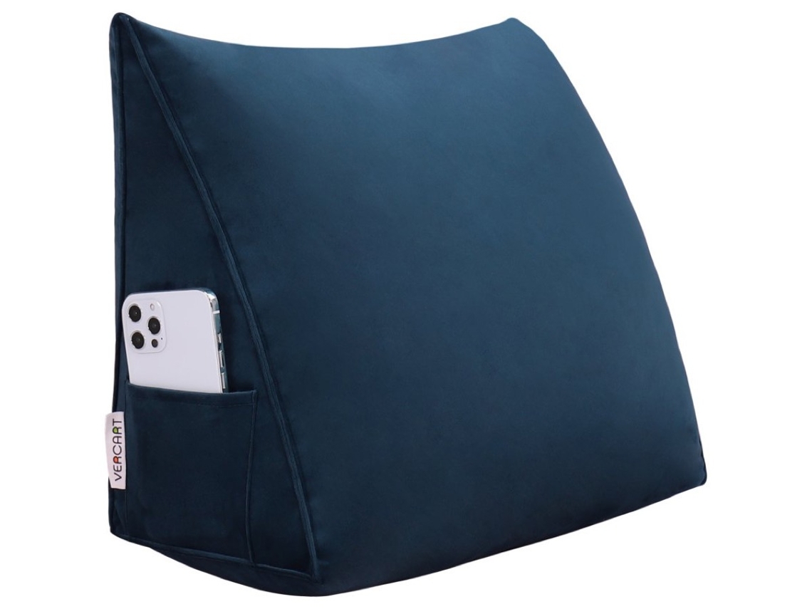 Cojín VERCART Azul 45x20x35 cm