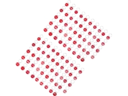 Llaveros Metálicos Rojos Numerados Del 1 Al 50, Paquete De 100 Unidades Para Identificación De Equipaje.