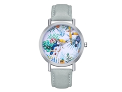 Reloj De Pulsera Analógico De Aleación Gris Para Mujer Con Movimiento De Cuarzo.
