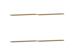 Juego de 4 estantes para librería Derivatives, madera de roble artesanal