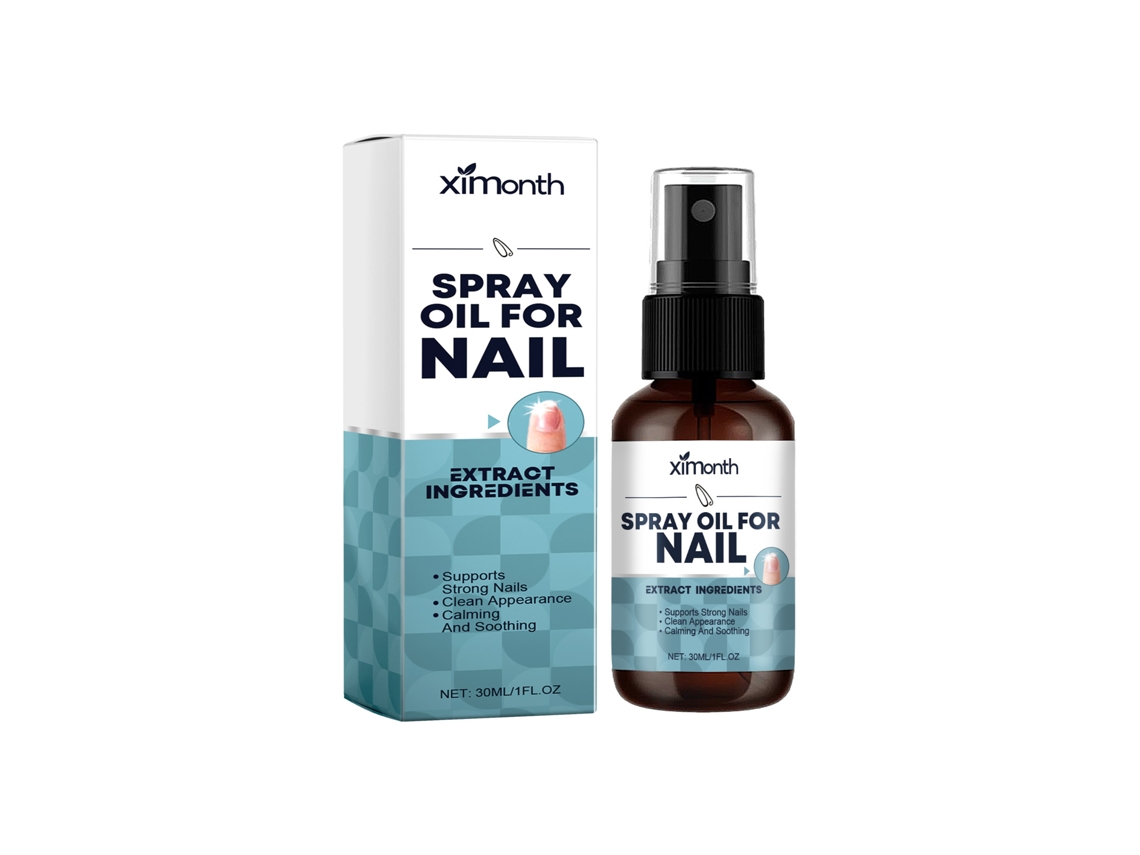 El spray para el cuidado de las uñas Ximonth limpia y fortalece.