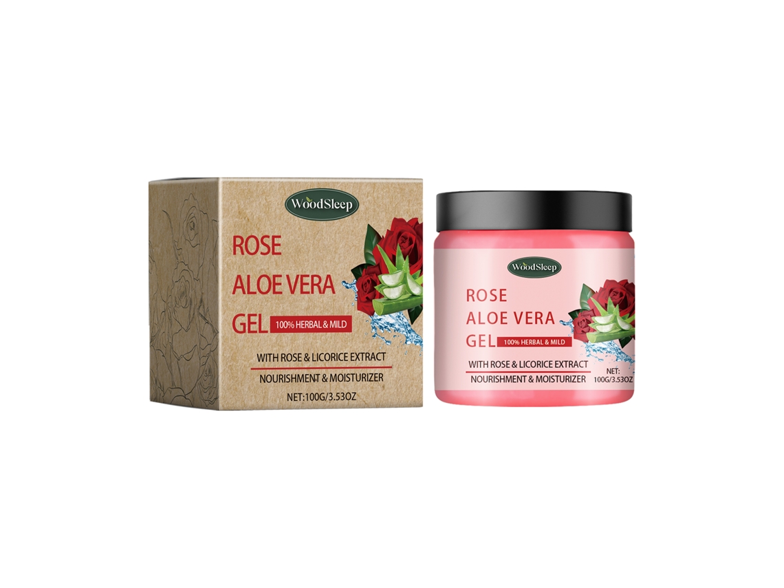 Crema facial hidratante de aloe vera y rosa