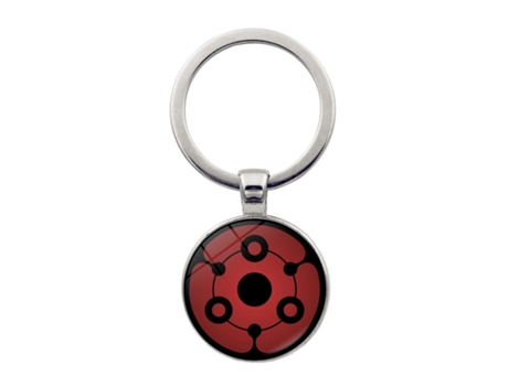 Naruto sharingan mata gantungan kunci aksesori anime kartun uchiha clan cabochon keren gantungan kunci liontin mainan untuk hadiah anak-anak