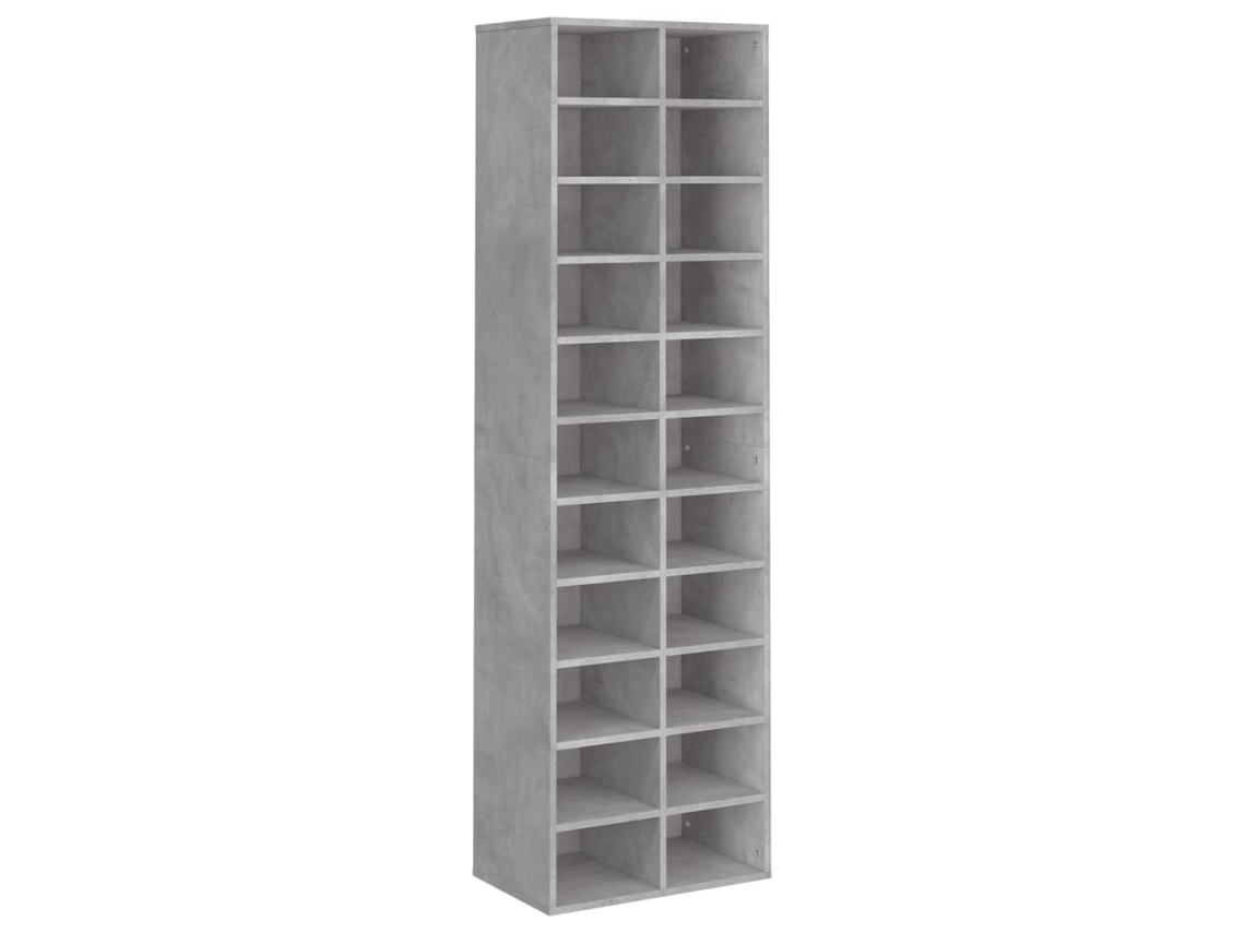 Zapatero de contrachapado gris cemento MAISON EXCLUSIVE (54x34x183 cm)