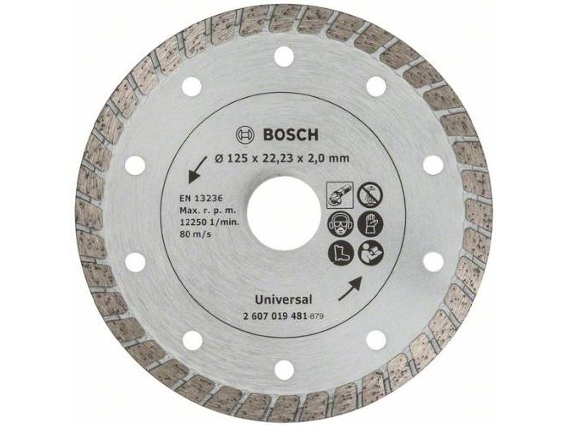 Disco de Corte de Diamante BOSCH "Turbo" - 125 mm