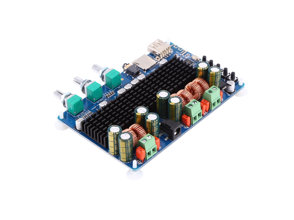 2026velora-placa De Amplificador Digital 2.1 Canales Bluetooth Usb Tf 50w+50w Estéreo 100w Subwoofer