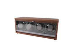 Caja para reloj automático con 4 posiciones, madera de nogal