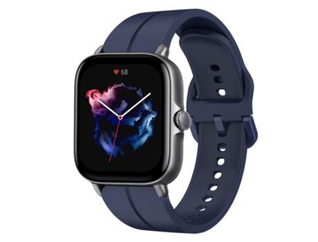 Correa Smartwatch para Amazfit GTS 3 Silicona con Bucle de 20mm (Azul Marino)