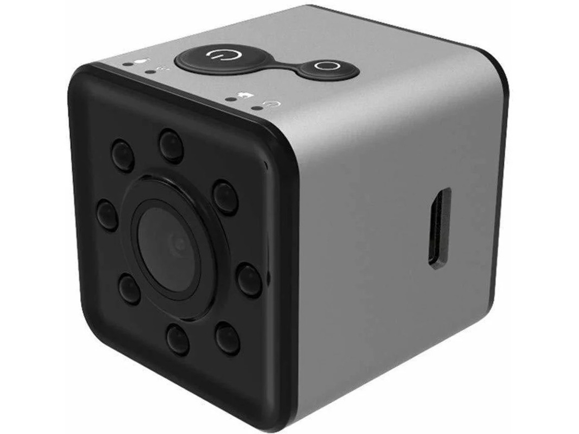 Mini videocámara espía inalámbrica, microcámara impermeable DVR para deportes al aire libre, grabadora de video DV gris Bestvite