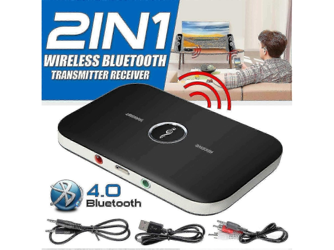 Transmisores Bluetooth Transmisor de audio inalámbrico Receptor Bluetooth Adaptador de música Hi-Fi Aux RCA 2 en 1 Rosewell