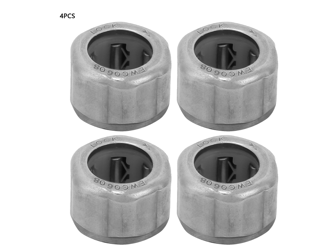 2026velora-4 piezas Rodamiento Ewc0608 Embrague unidireccional 6*10.5*8mm Rodamiento de rueda libre