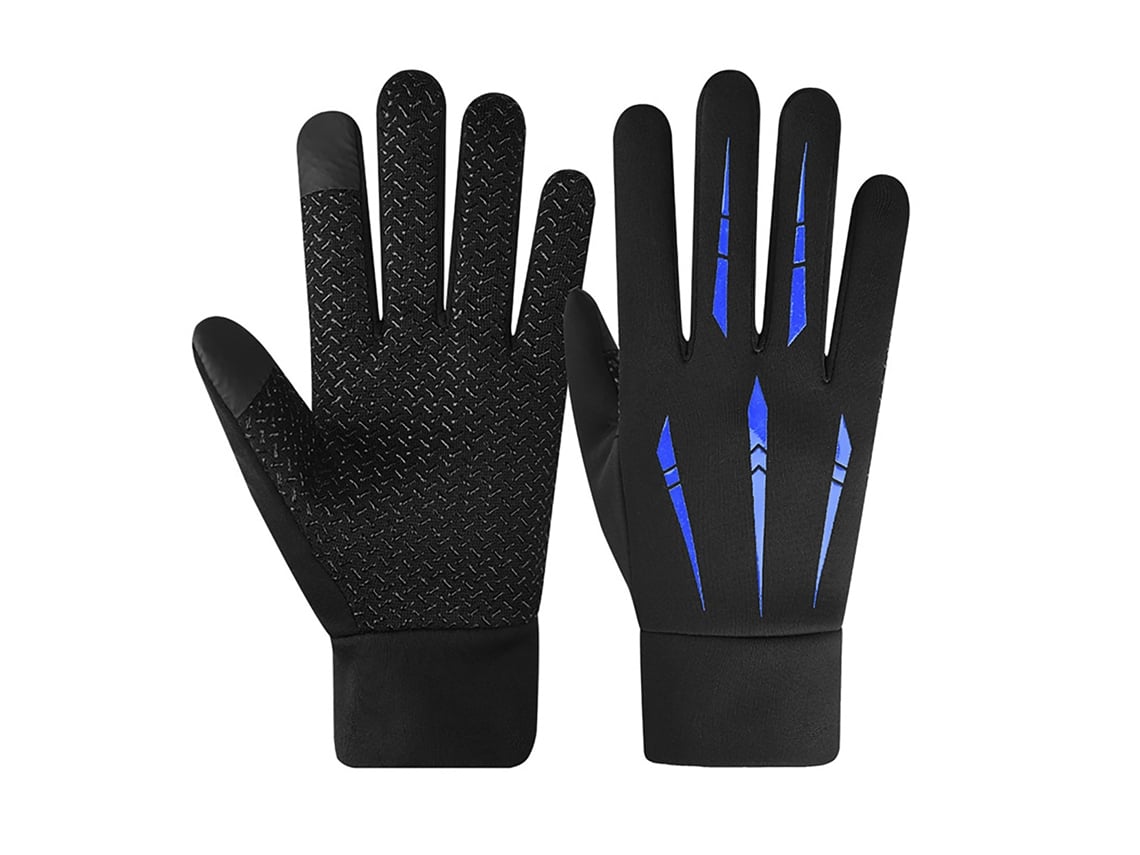 2026-guantes De Moto De Invierno Para Hombres Impermeables Con Pantalla Táctil Azules Para Ciclismo Y Conducción Al Aire Libre