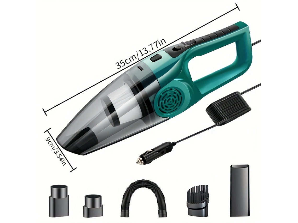 Aspiradora de coche Siurn Green L0321 (12 V, potencia de succión: 4 kPa)