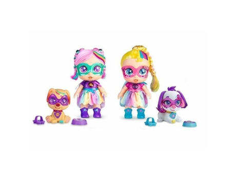 Muñeca con Mascota Famosa Super Cute Rainbow Party (26 cm)