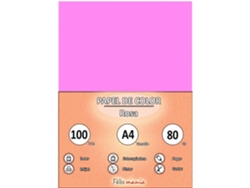 80Gr A4 Paqueta Pink 100 Hojas