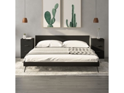 Mesita de Noche Madera Negro (40x36x65cm)