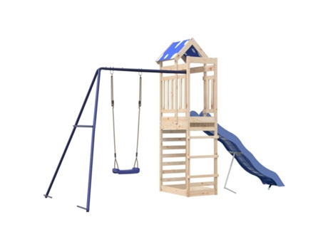 Parque infantil de exterior de VIDAXL madera maciza de pino