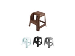 Jardin202 - Taburete Con Escalón De Plástico Multiusos Y Resistente – Asiento Elevador Dos Peldaños Topo |  (topo)