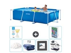 Intex Piscina Com Estrutura Retangular - 260x160x65 Cm - 7-peças S31